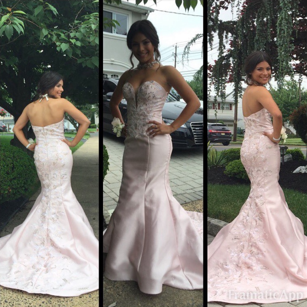 Jovani Prom Dress in Blush Pink size 2